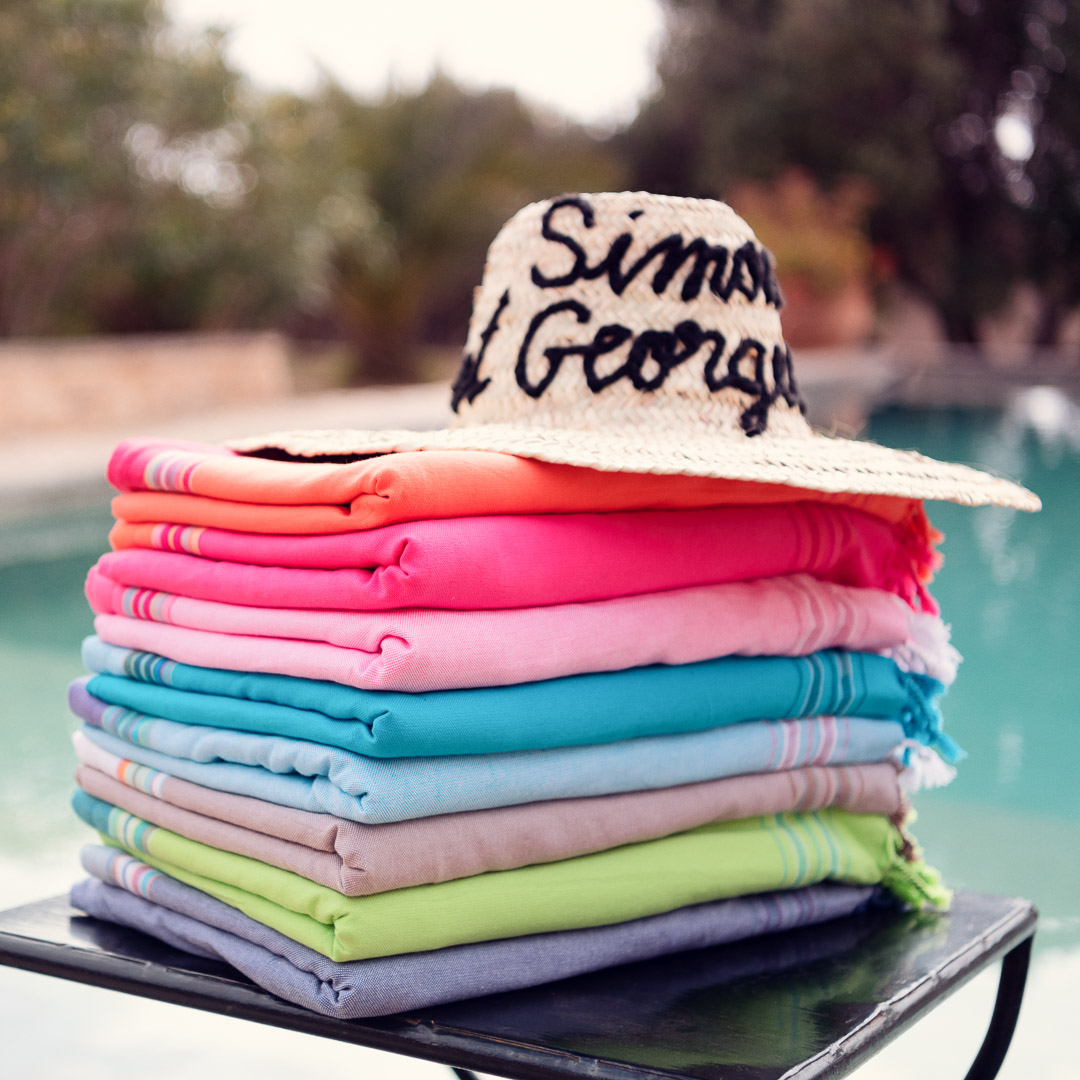 Serviette de plage en Kikoy Carnac