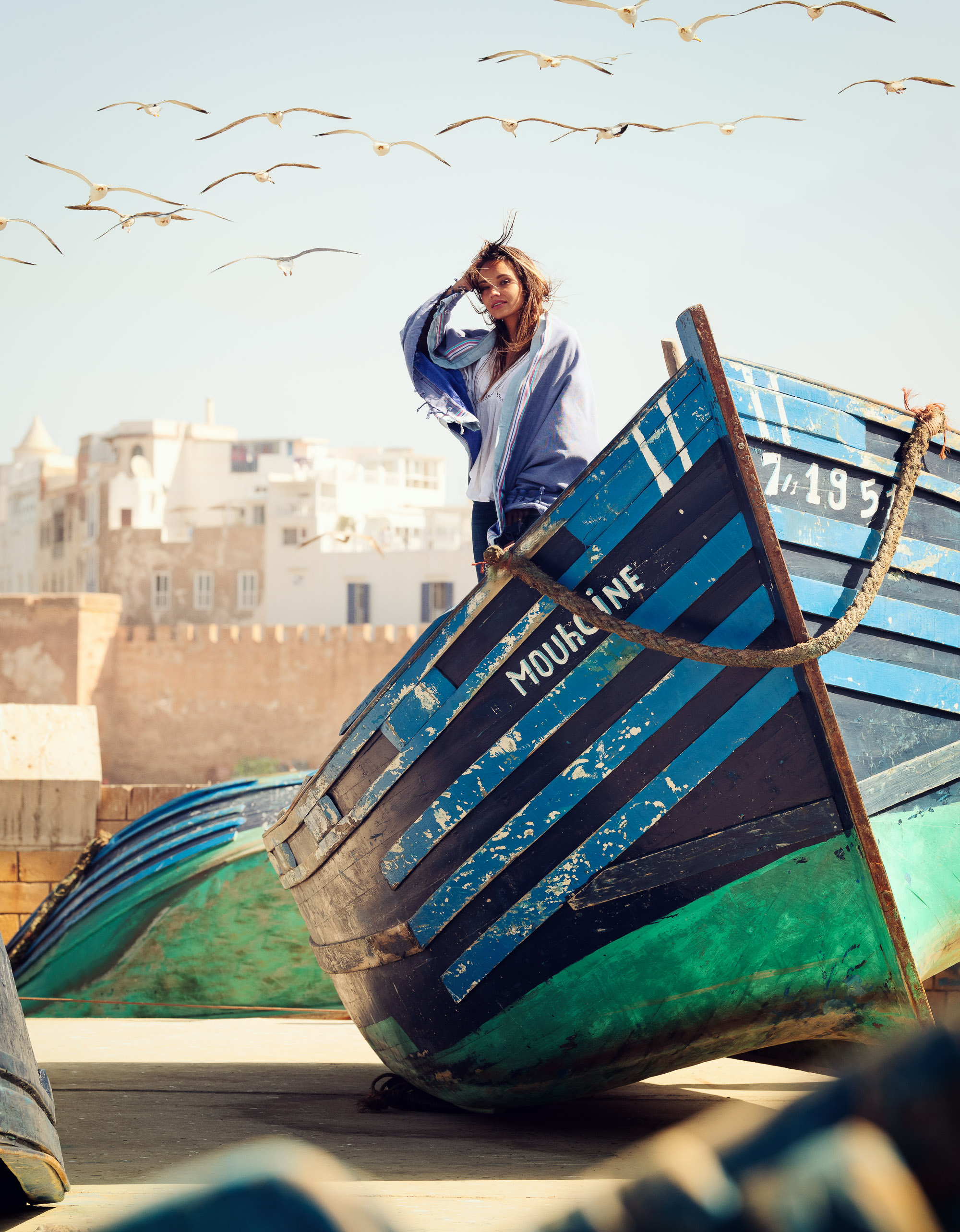 Paréo en coton Kikoy Hendaye