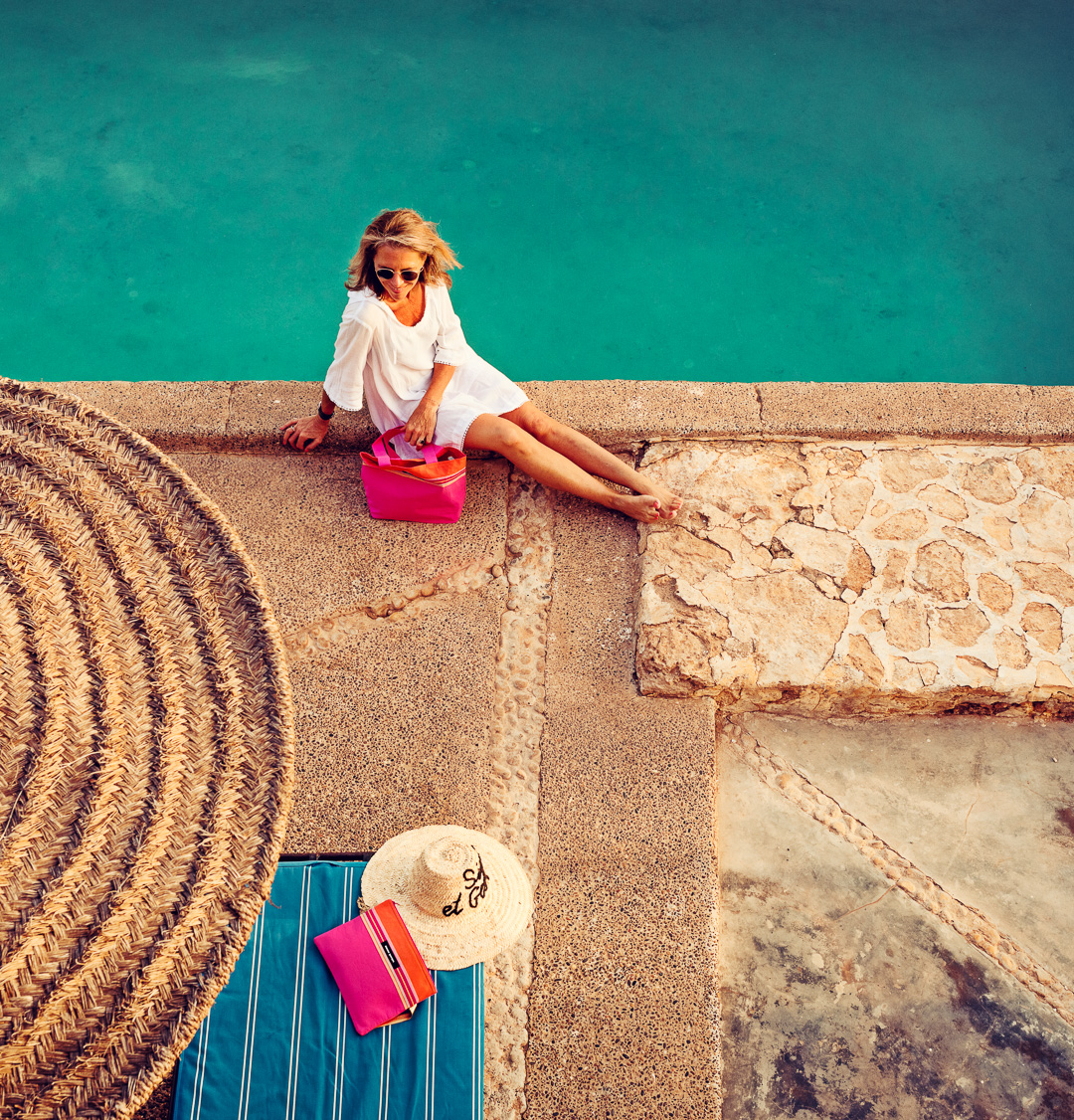 Petit sac de plage en Kikoy Diani