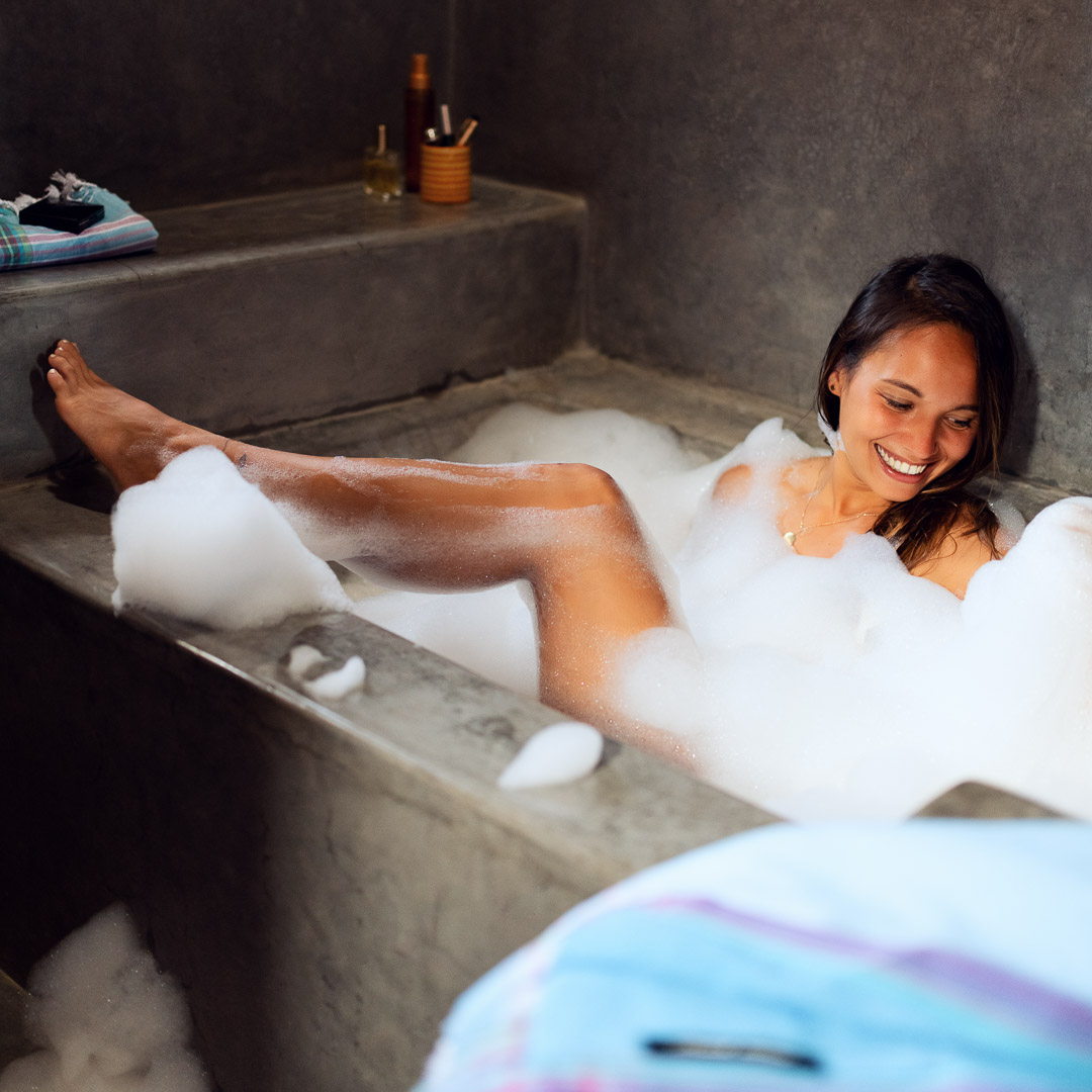 Serviette de plage en Kikoy Tiwi